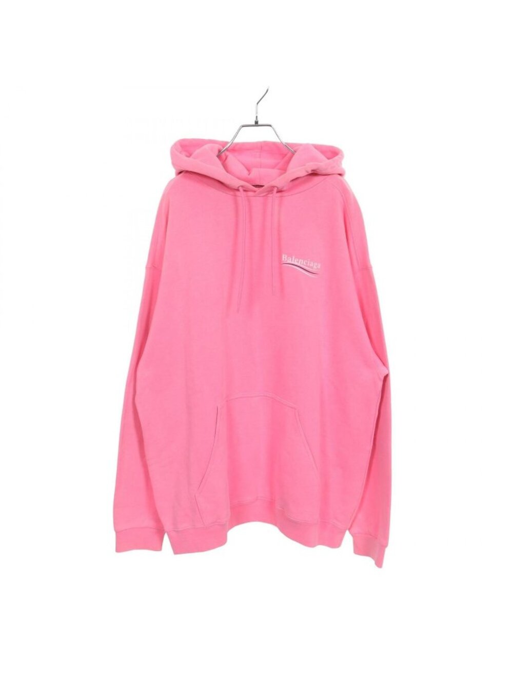 Balenciaga Hoodie Logo Print Pink Cotton Jacket